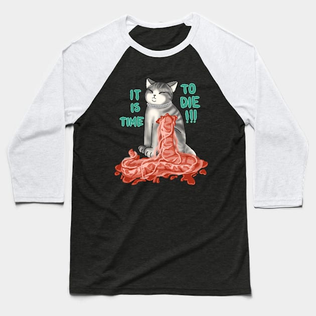 STARKID | TGWDLM ZOMBIE CAT Baseball T-Shirt by ulricartistic